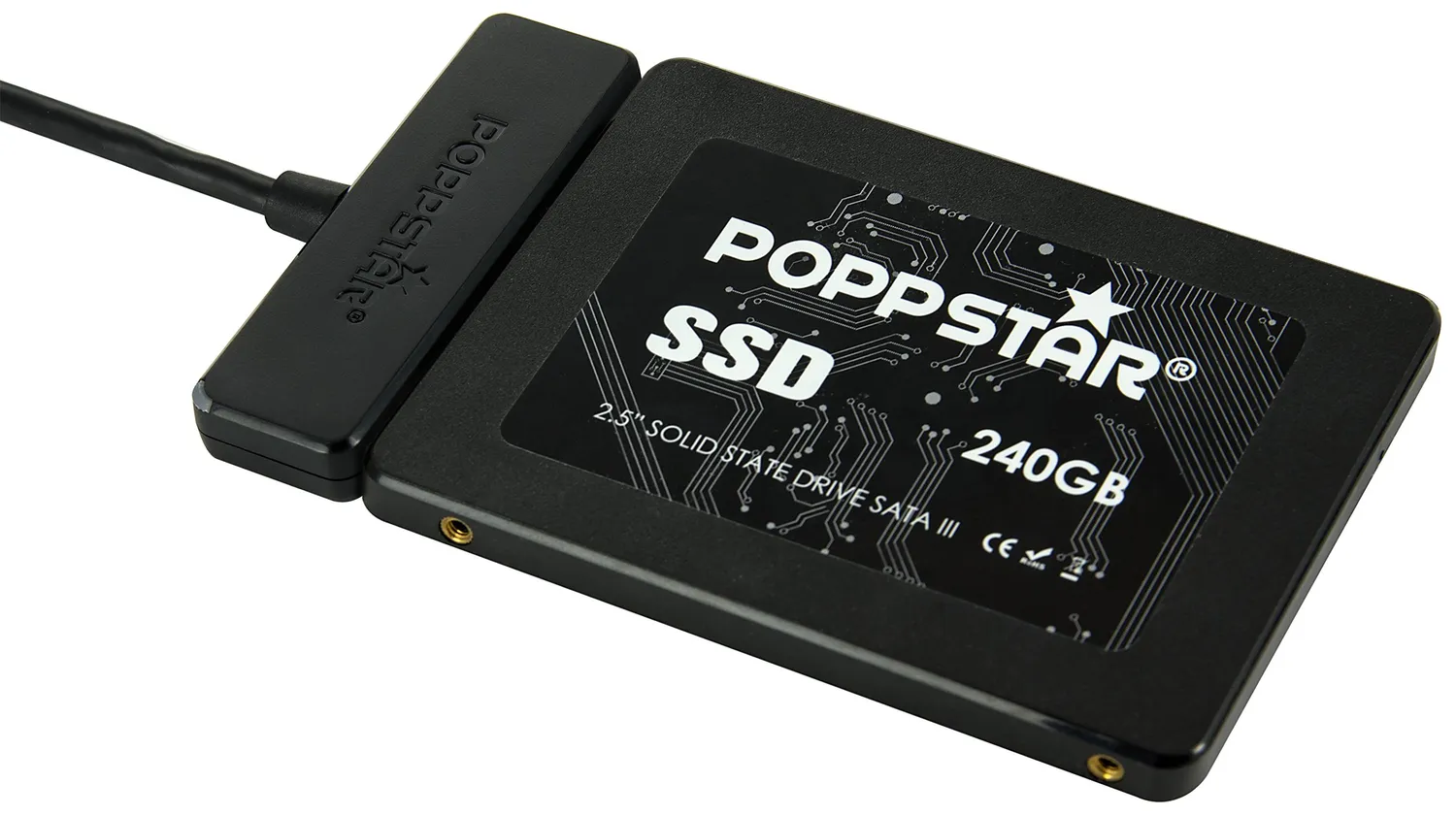 Poppstar SATA-USB Adapter USB 3.1 Typ A 1 m ohne Netzteil