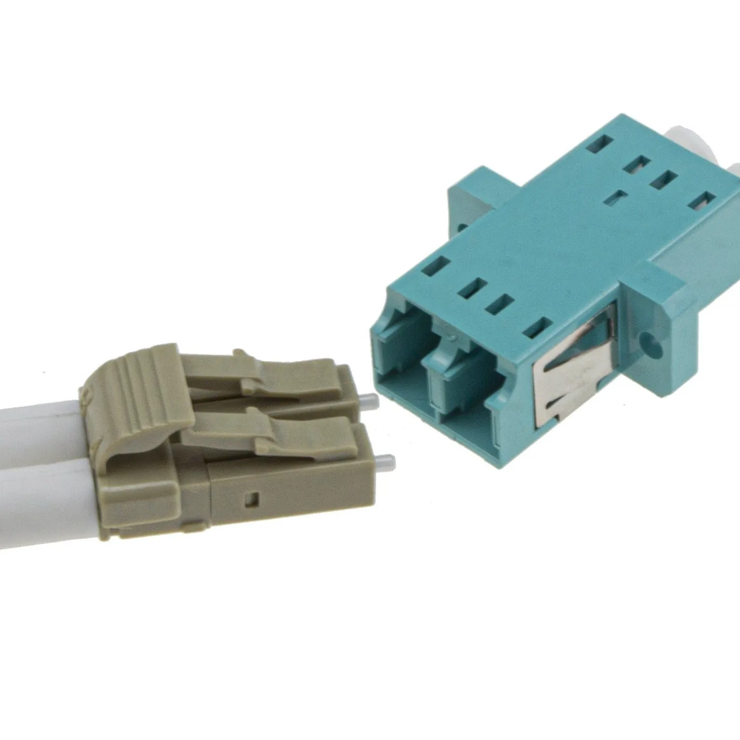 Kenable OM4 LC-LC LWL-Kuppler Duplex 5 Stück Aqua