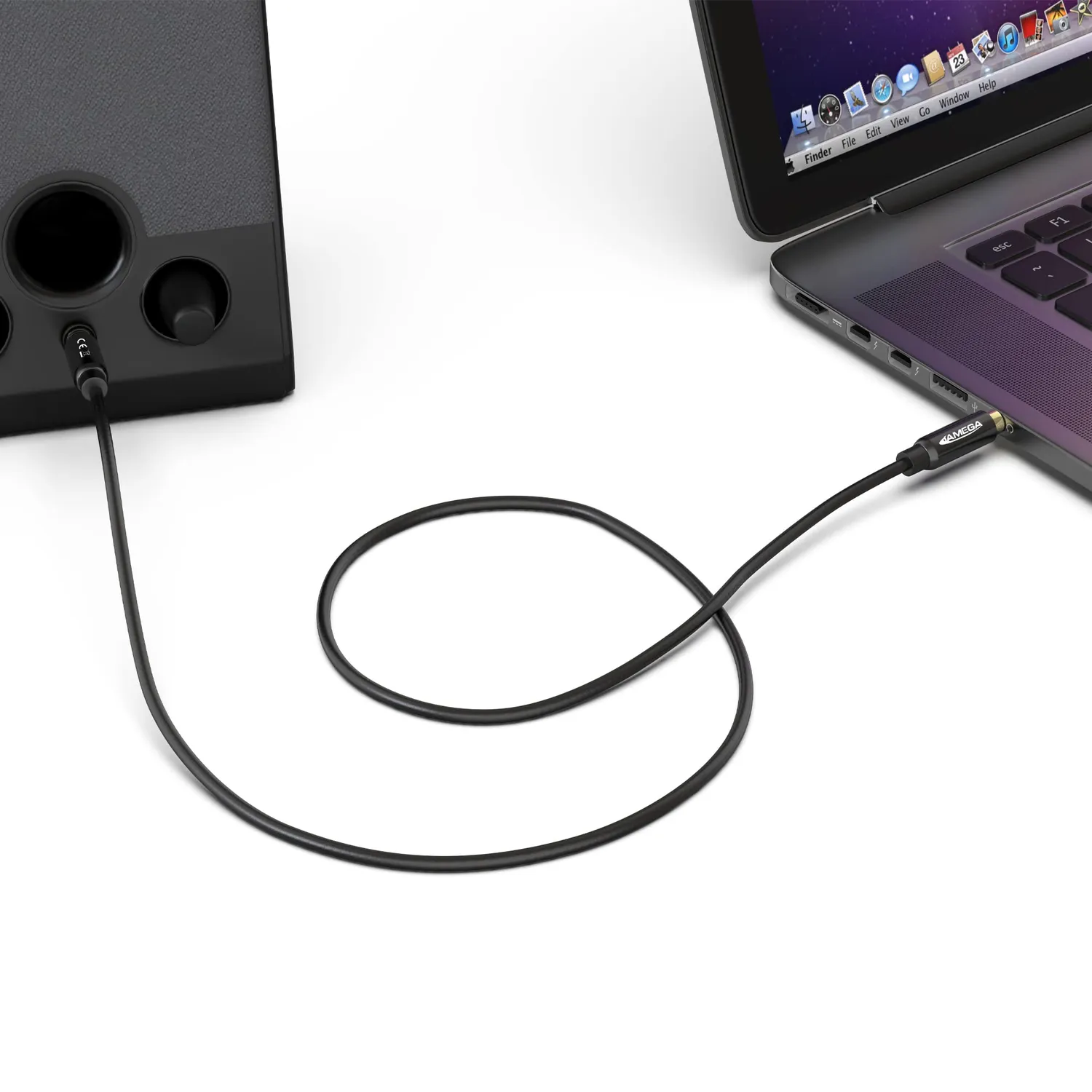 Jamega Aux Kabel 1,5 m 3,5 mm Nylon Stereo schwarz