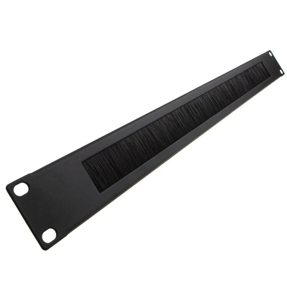 Kenable Bürstenpanel 1U 19 Zoll Kabelmanagement schwarz