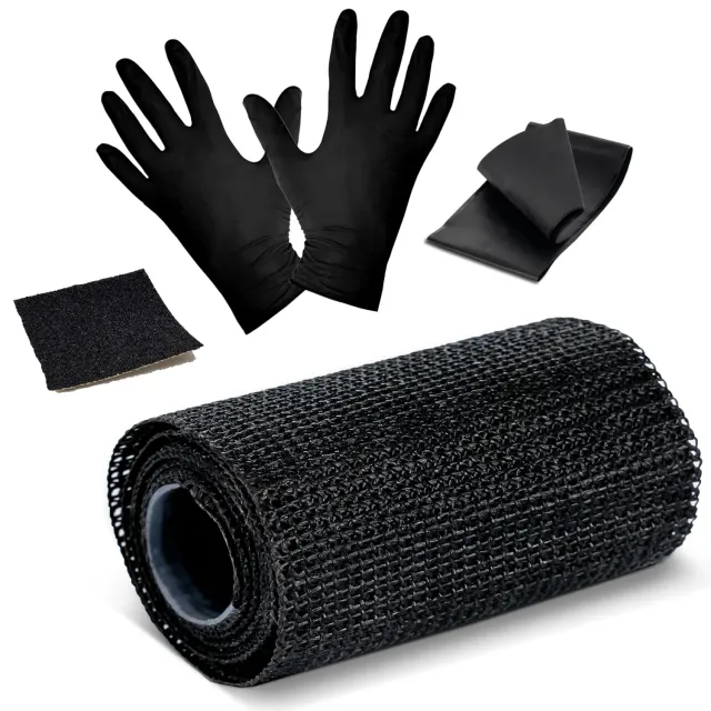 Poppstar Reparaturband Glasfaser 10cm x 1,5m 1 Rolle schwarz