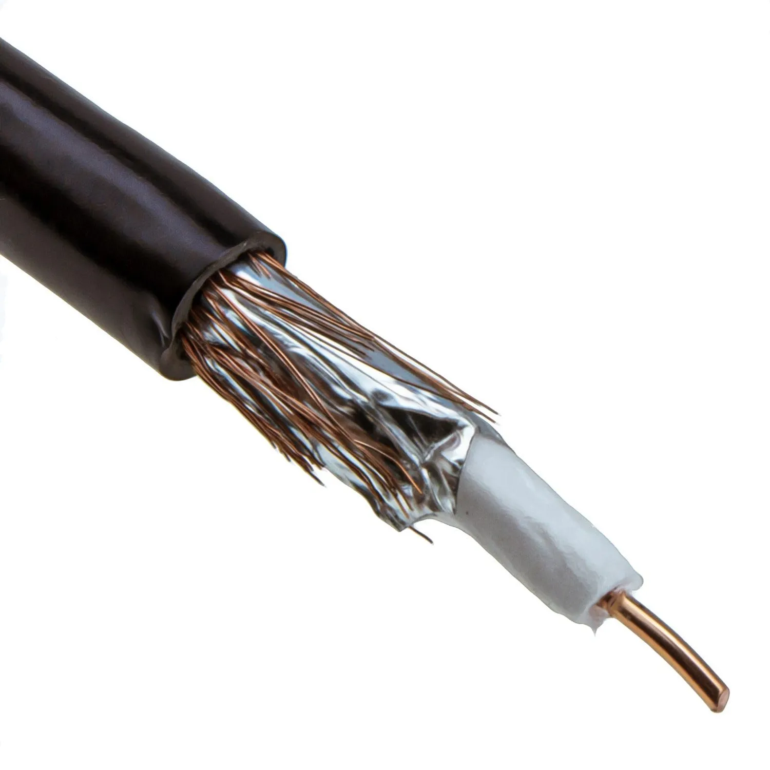 Kenable RG6 Antennenkabel 1,5m Koax TV-Kabel schwarz