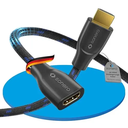 Sonero 4K HDMI Verlängerungskabel 0,5m 4K 60Hz