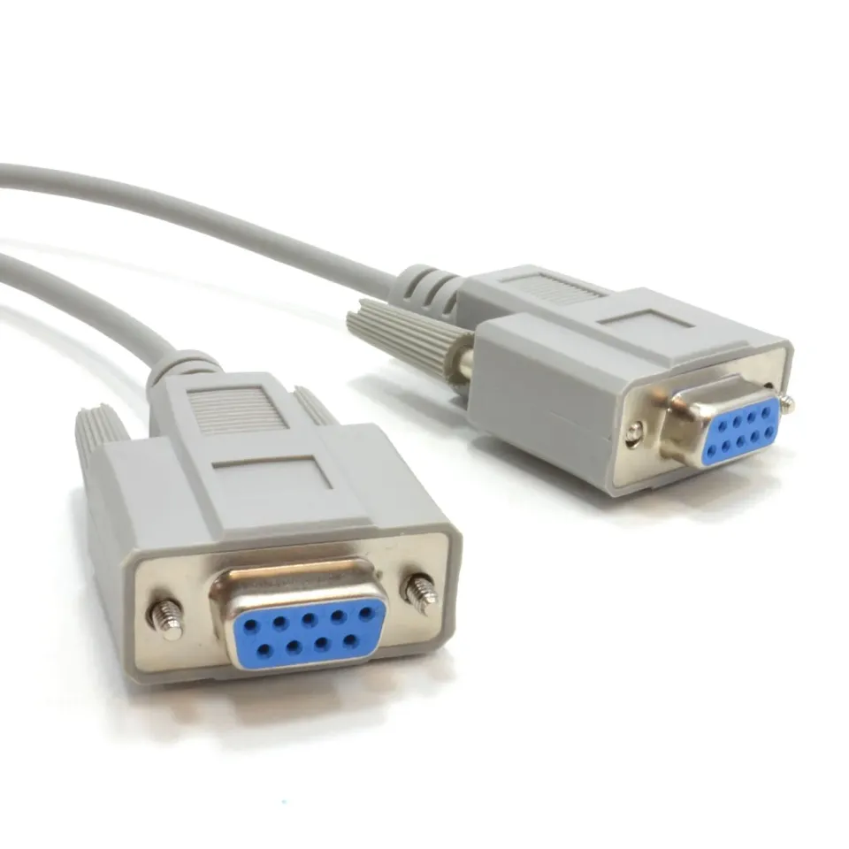 Kenable RS232 Nullmodem Kabel DB9 10m Beige