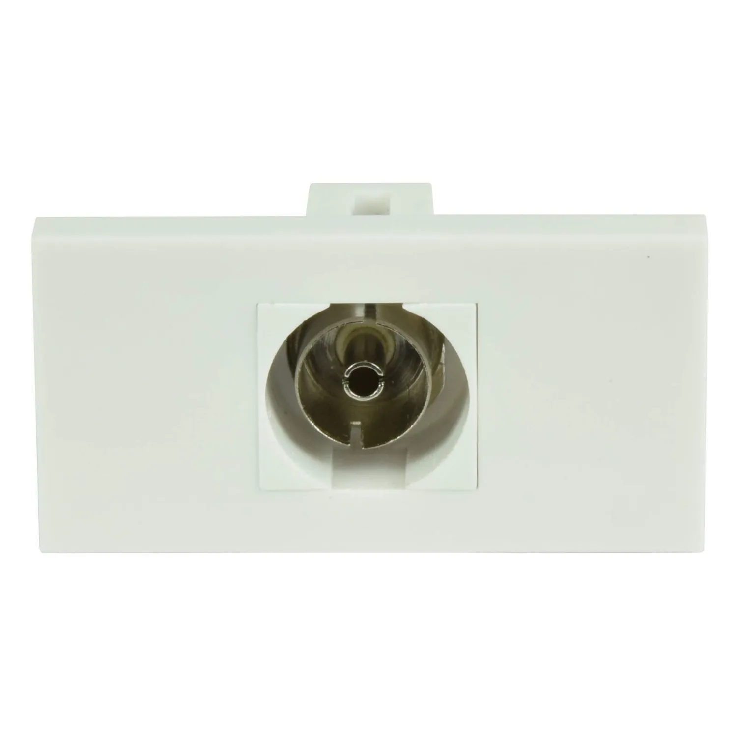 Kenable RF TV Antennenmodul Keystone weiß koaxial