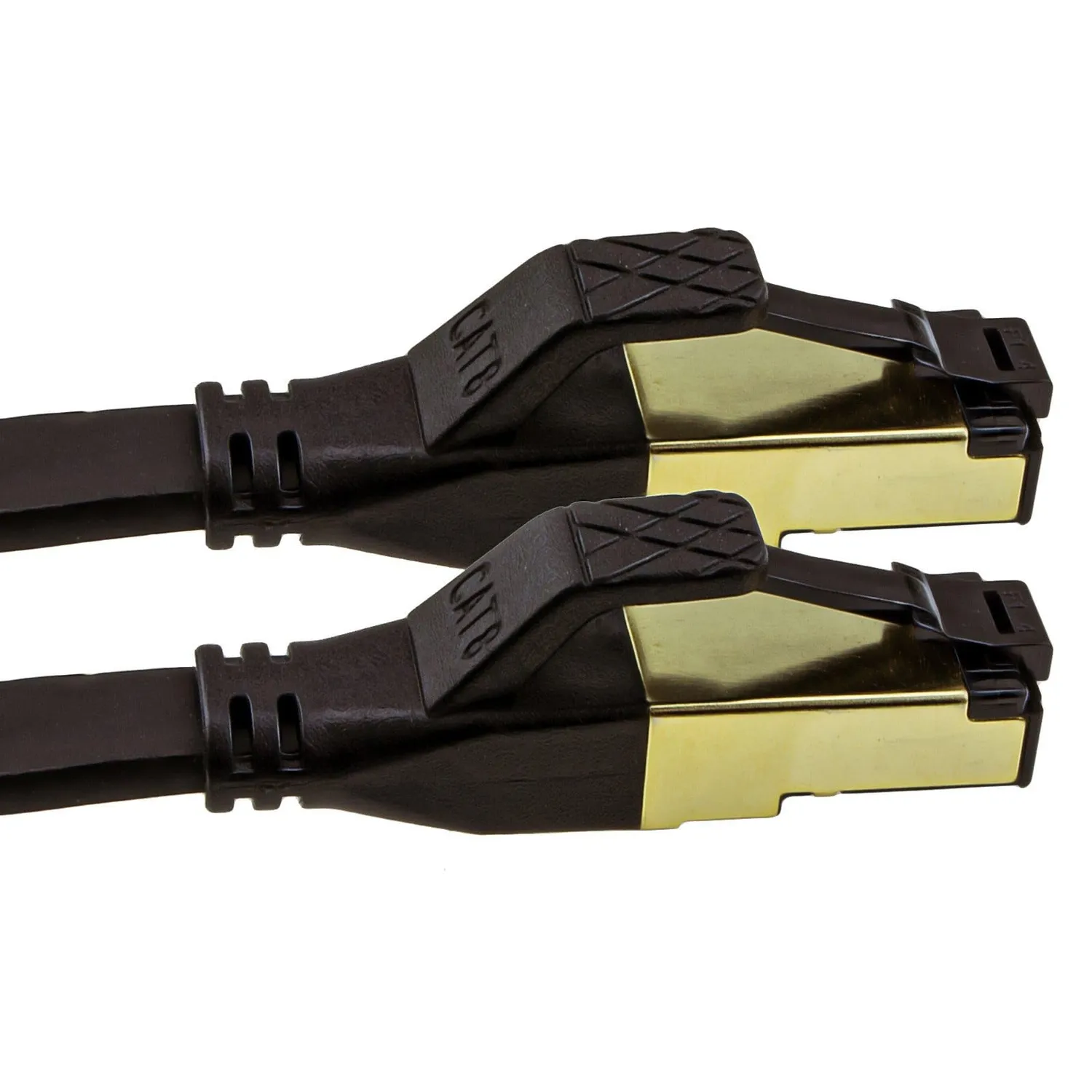 kenable CAT8 Flachkabel 3m schwarz 40Gbps