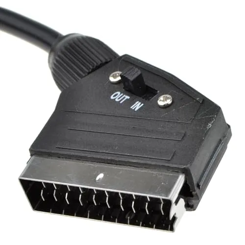 Kenable SCART Cinch Kabel 1,5m schwarz bidirektional