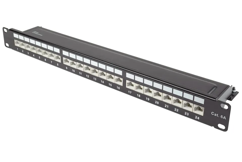 Good Connections Patchpanel 19" Cat.6A 24-Port schwarz