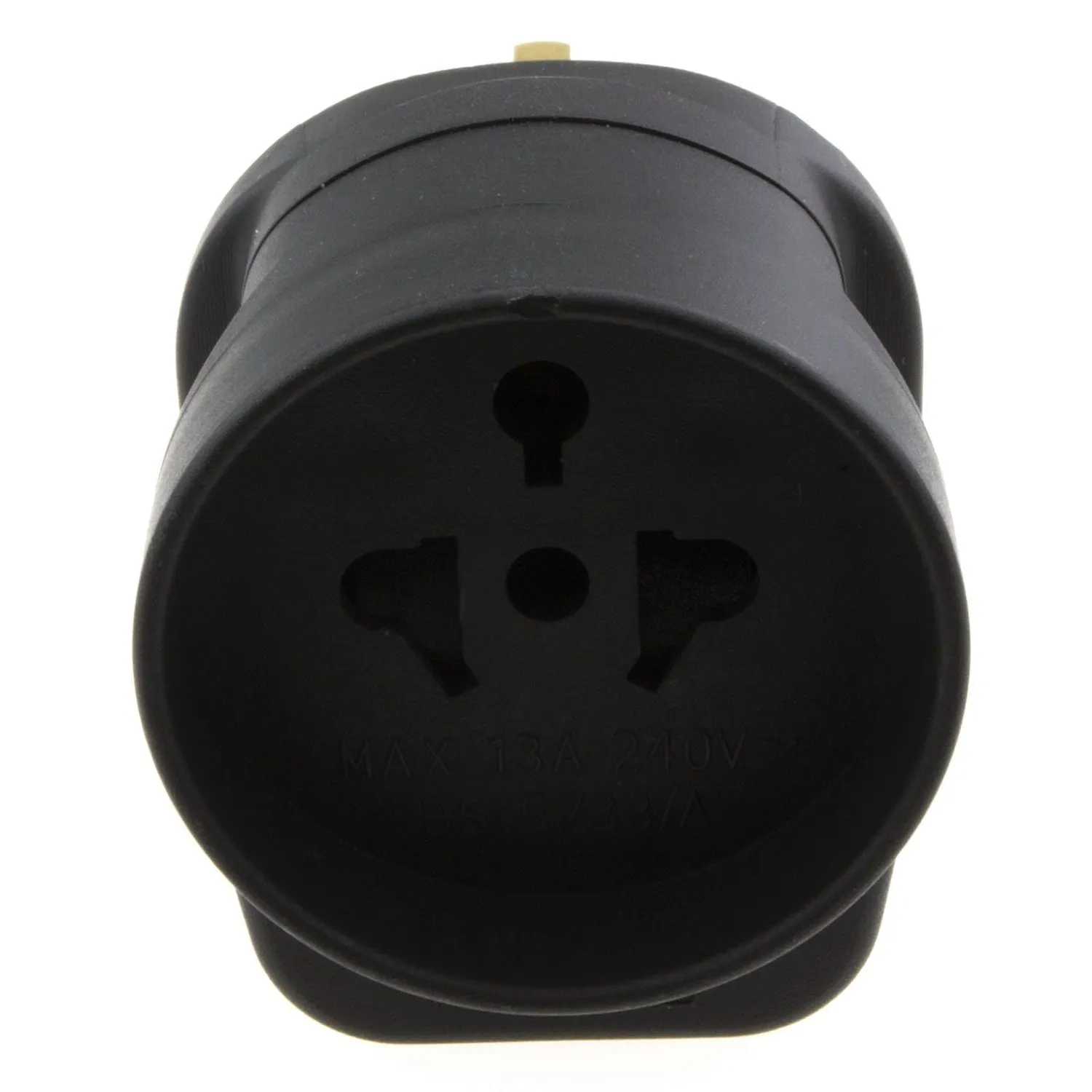 Kenable Reiseadapter EU USA auf UK 3-Pin 13A schwarz