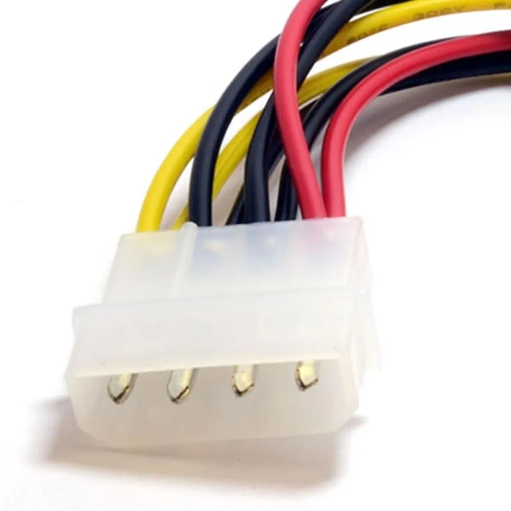 Kenable Molex Stromkabel Y-Adapter 15cm 2-fach