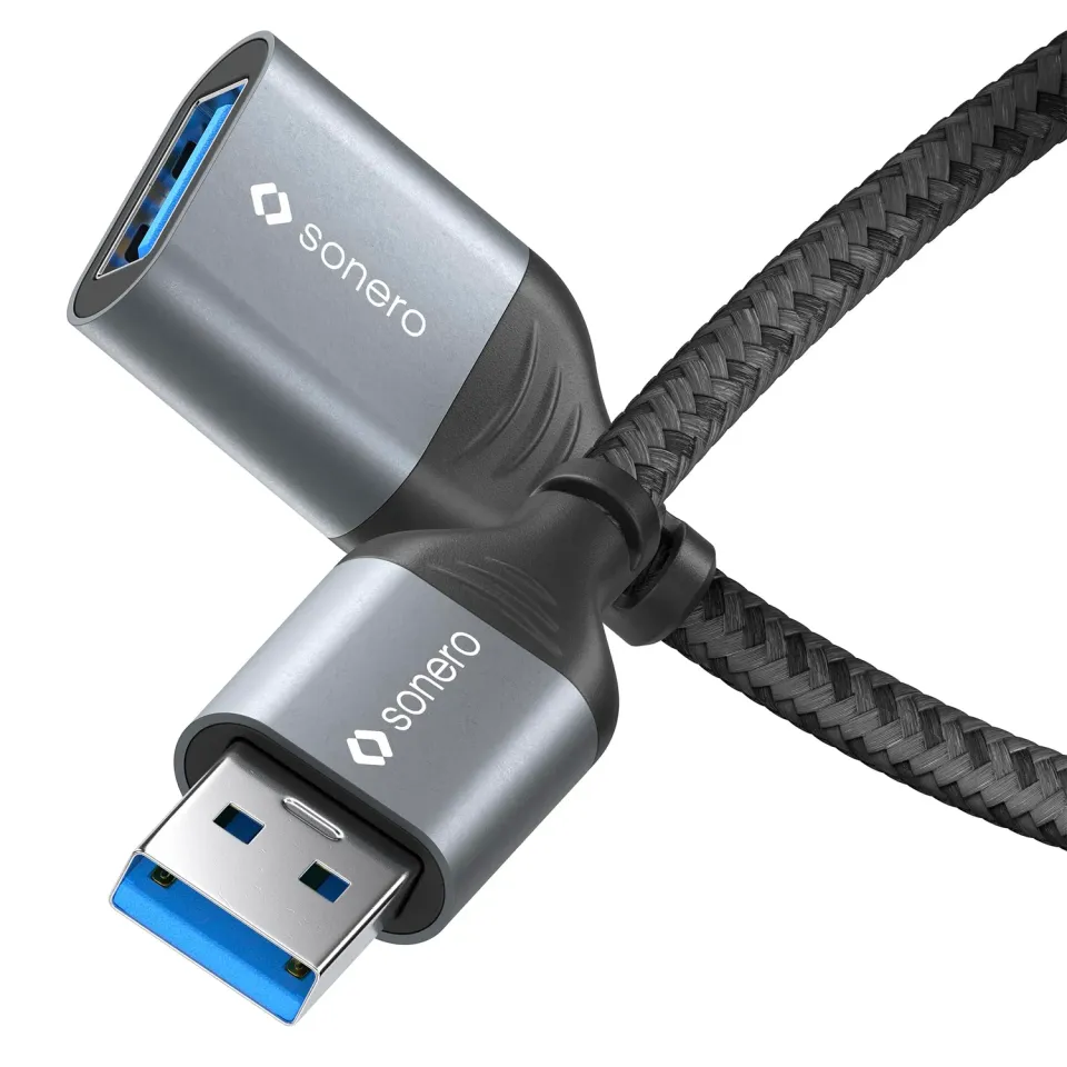 Sonero SPC-U055-020 USB-Verlängerungskabel 2 m space grey