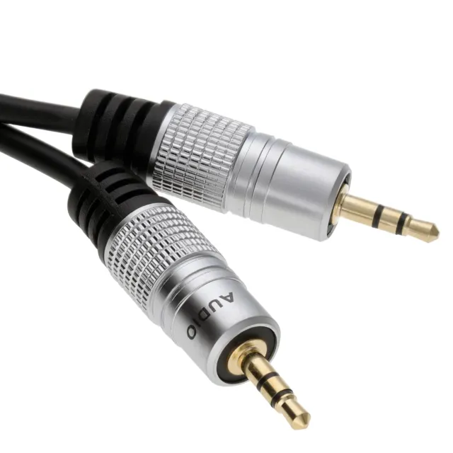 Kenable Profi Audio Klinkenkabel 0,5m Schwarz Stereo