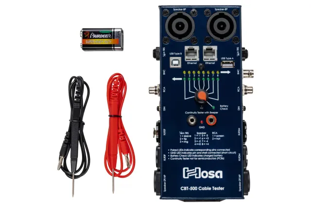 Hosa CBT500 Audio-Kabeltester XLR Klinke