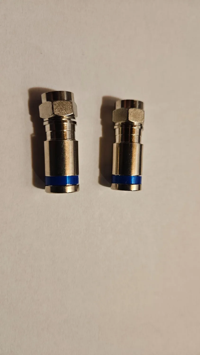 Poppstar F-Quick Stecker vergoldet 10x für Koax 7,5mm