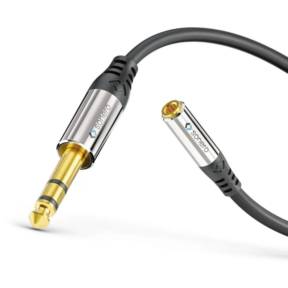 Sonero S-ACA006 Kopfhörer Adapter 0,2m 6,3mm schwarz