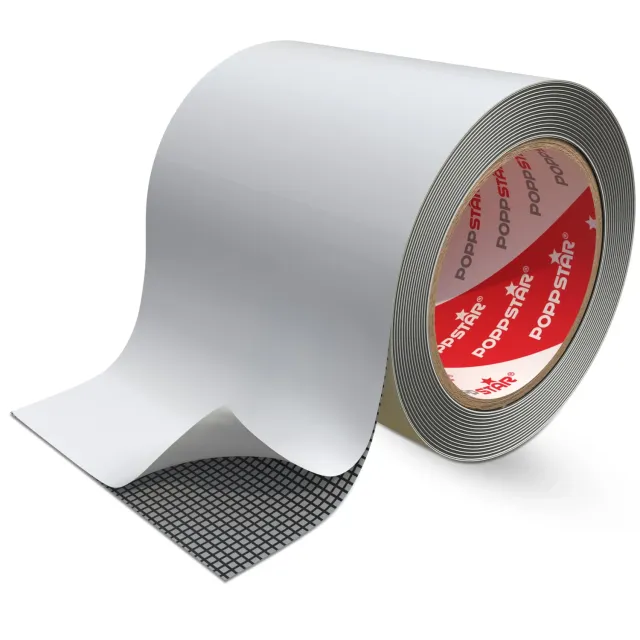 Poppstar Fliegengitter Reparaturband grau 2 m x 5 cm UV-beständig