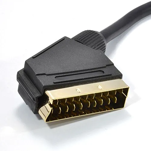 Kenable SCART Kabel 3m schwarz 21-polig vergoldet