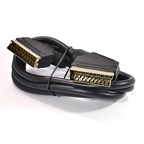 Kenable SCART Kabel 3m schwarz 21-polig vergoldet