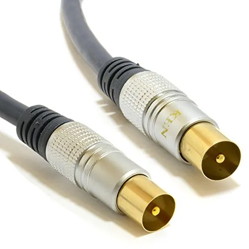 Kenable RG59 Antennenkabel Koax 5m dunkelblau vergoldet