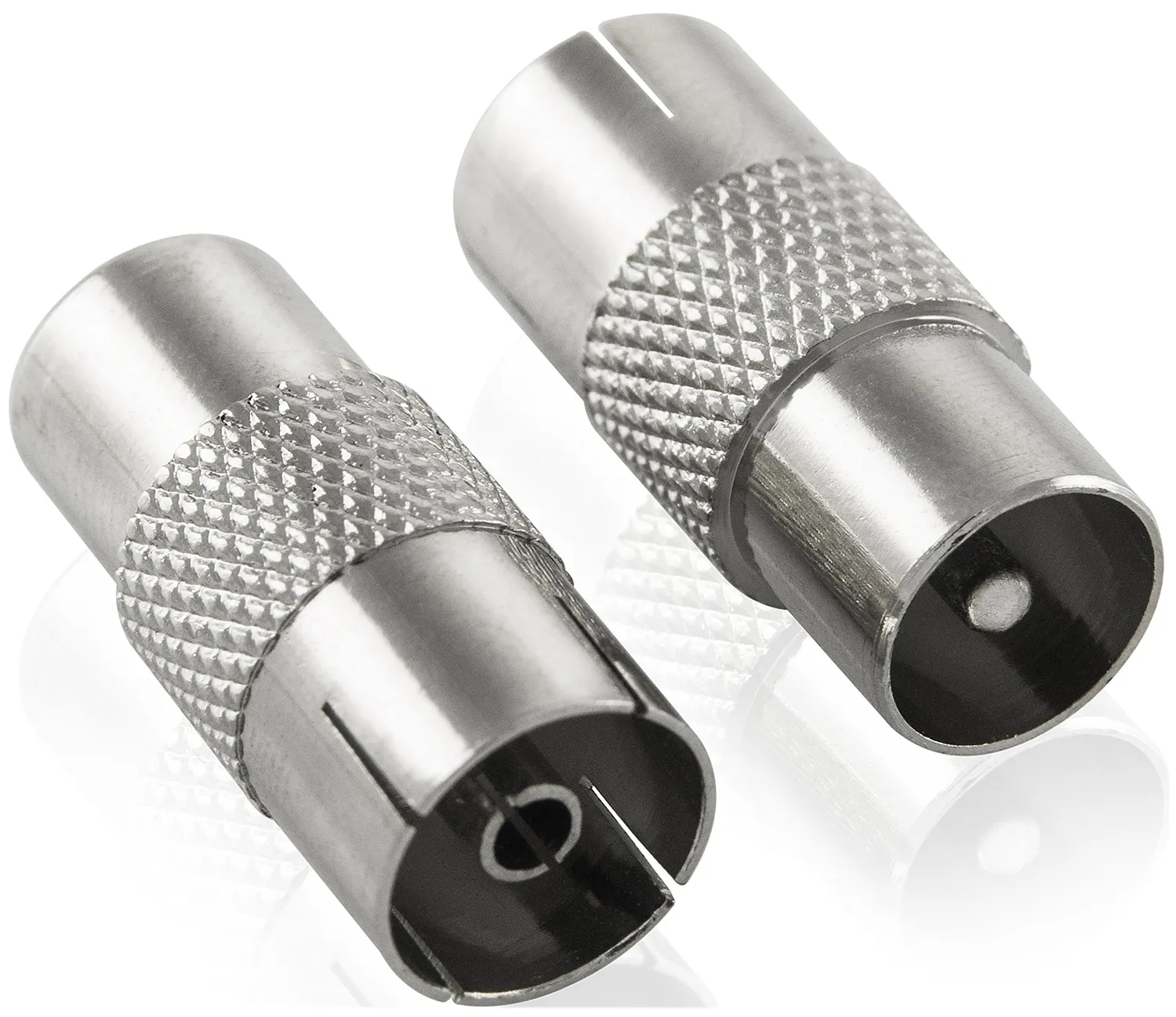Poppstar SAT-Adapter IEC Set 8 Stück versilbert