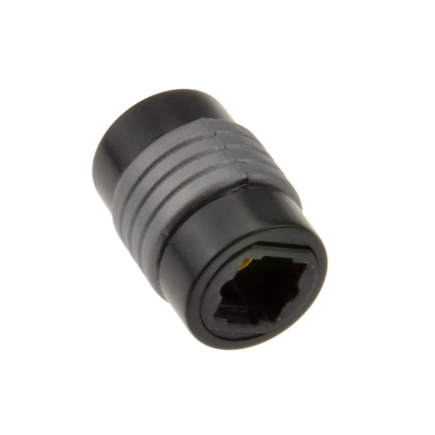 Kenable Toslink Optisches Kabel Kupplung Adapter schwarz-silber