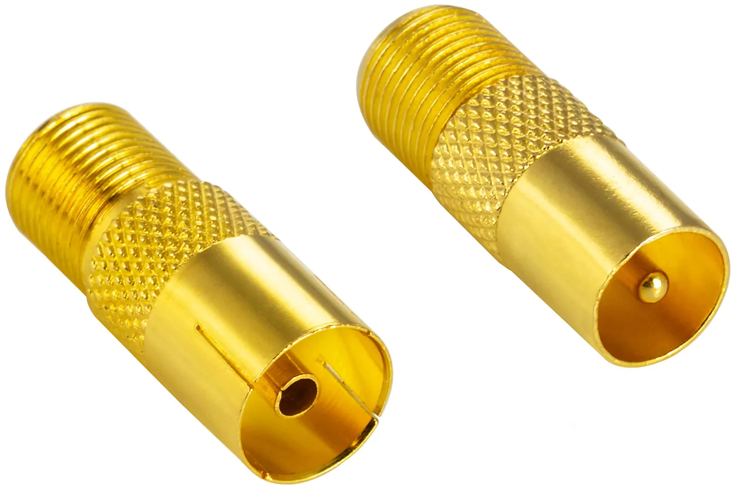 Poppstar SAT Adapter Koax Antenne 8 Stück silber