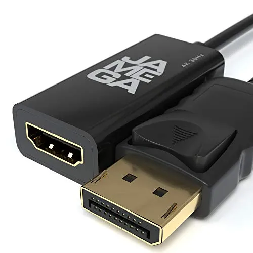 Jamega DisplayPort HDMI Adapter 4K 30Hz vergoldet DP-HDMI