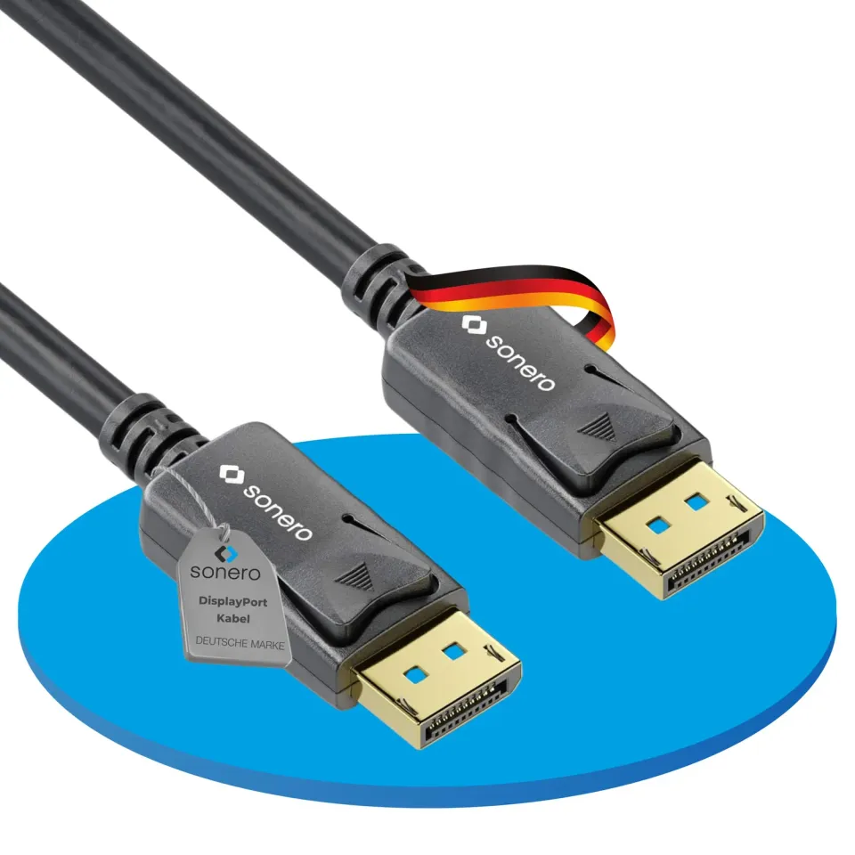 Sonero X-PDC010-020 DisplayPort Kabel 2m Schwarz 4K