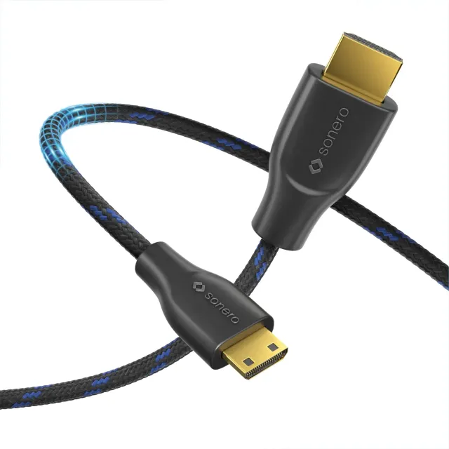 Sonero 4K Mini-HDMI-HDMI-Kabel 1,5 m schwarz 60 Hz