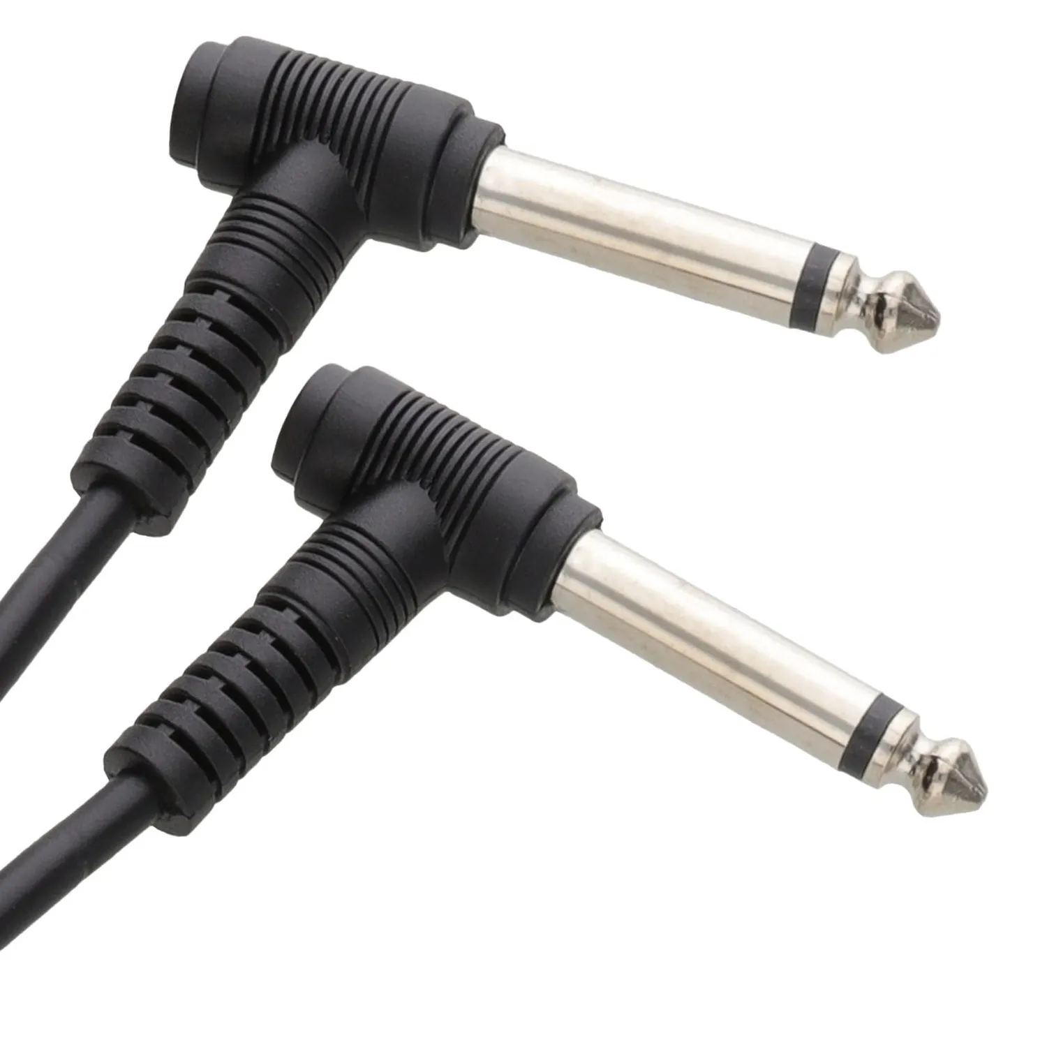 Kenable 6,35mm Mono Klinkenkabel gewinkelt 2m schwarz