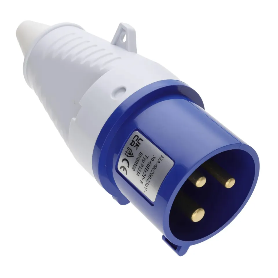 Kenable CEE Stecker 32A 230V 3-polig blau IP44