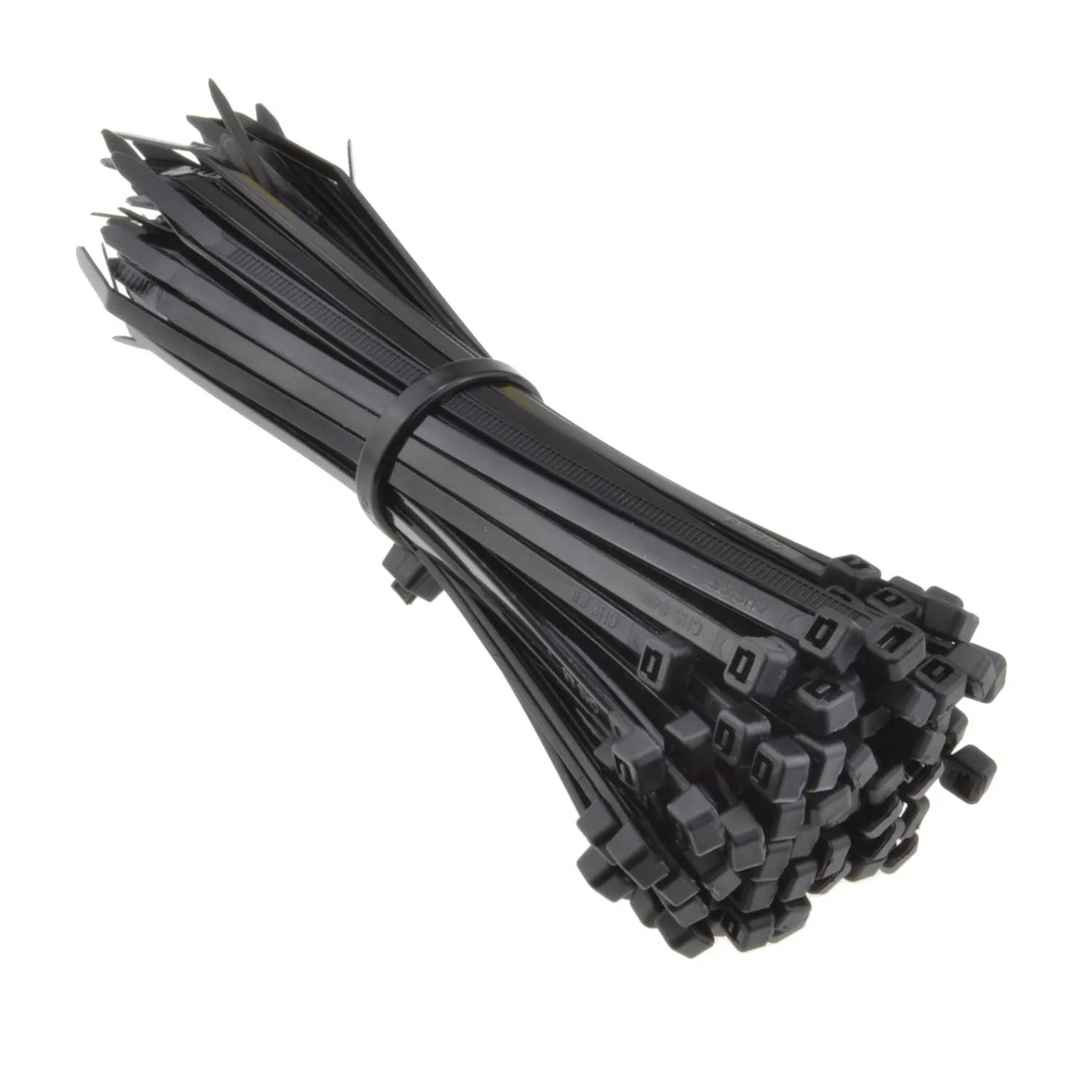 Kenable Kabelbinder schwarz 120mm 100 Stück Nylon