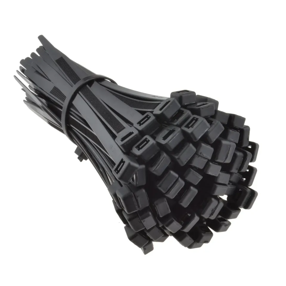 Kenable Kabelbinder 150mm x 6,8mm schwarz 100 Stück Standard