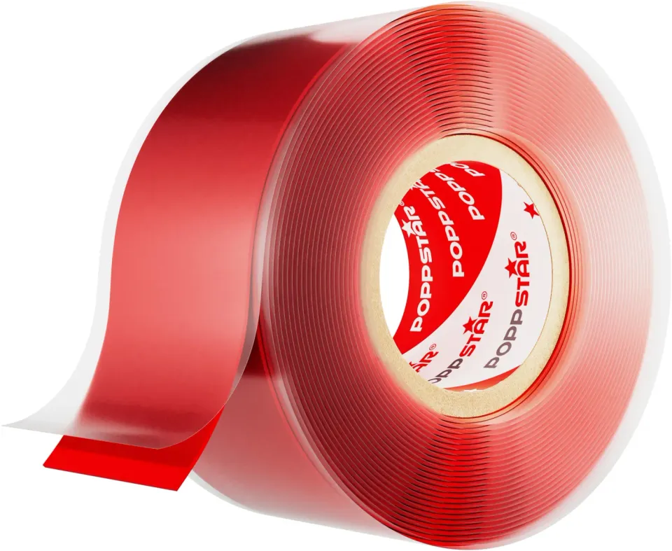 Poppstar Silikonband selbstverschweißend 3 m rot 25 mm