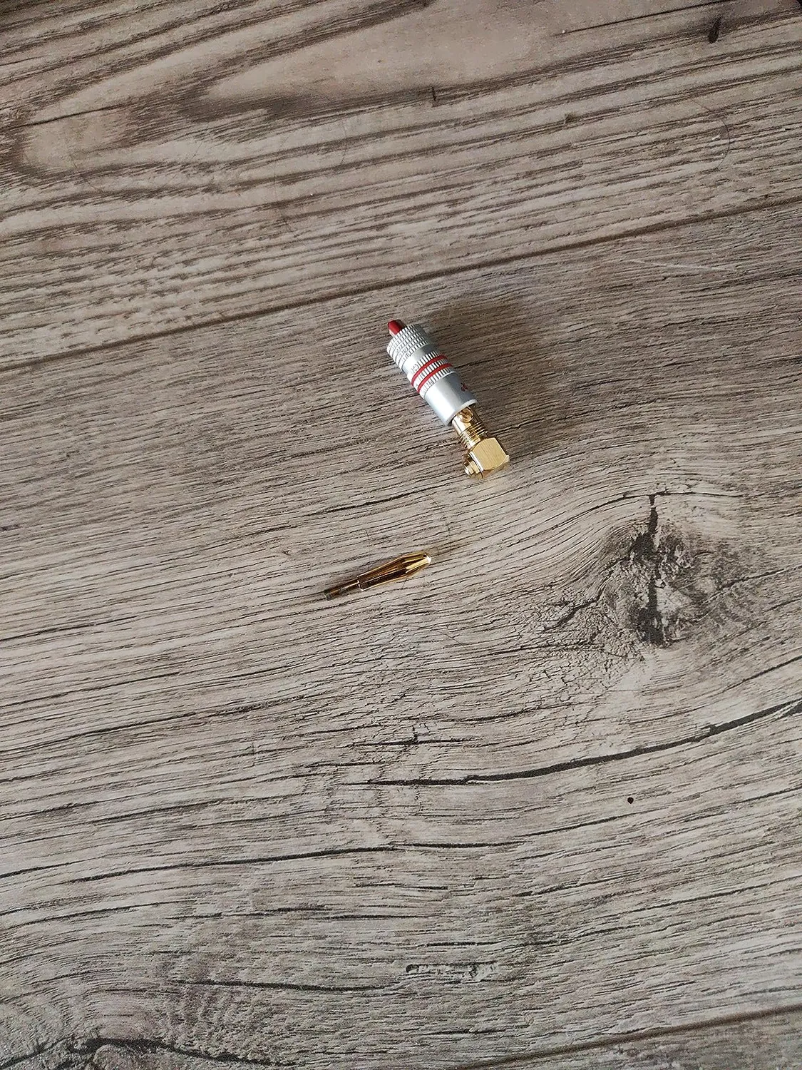 Poppstar High End Bananenstecker gewinkelt 2 Stück vergoldet
