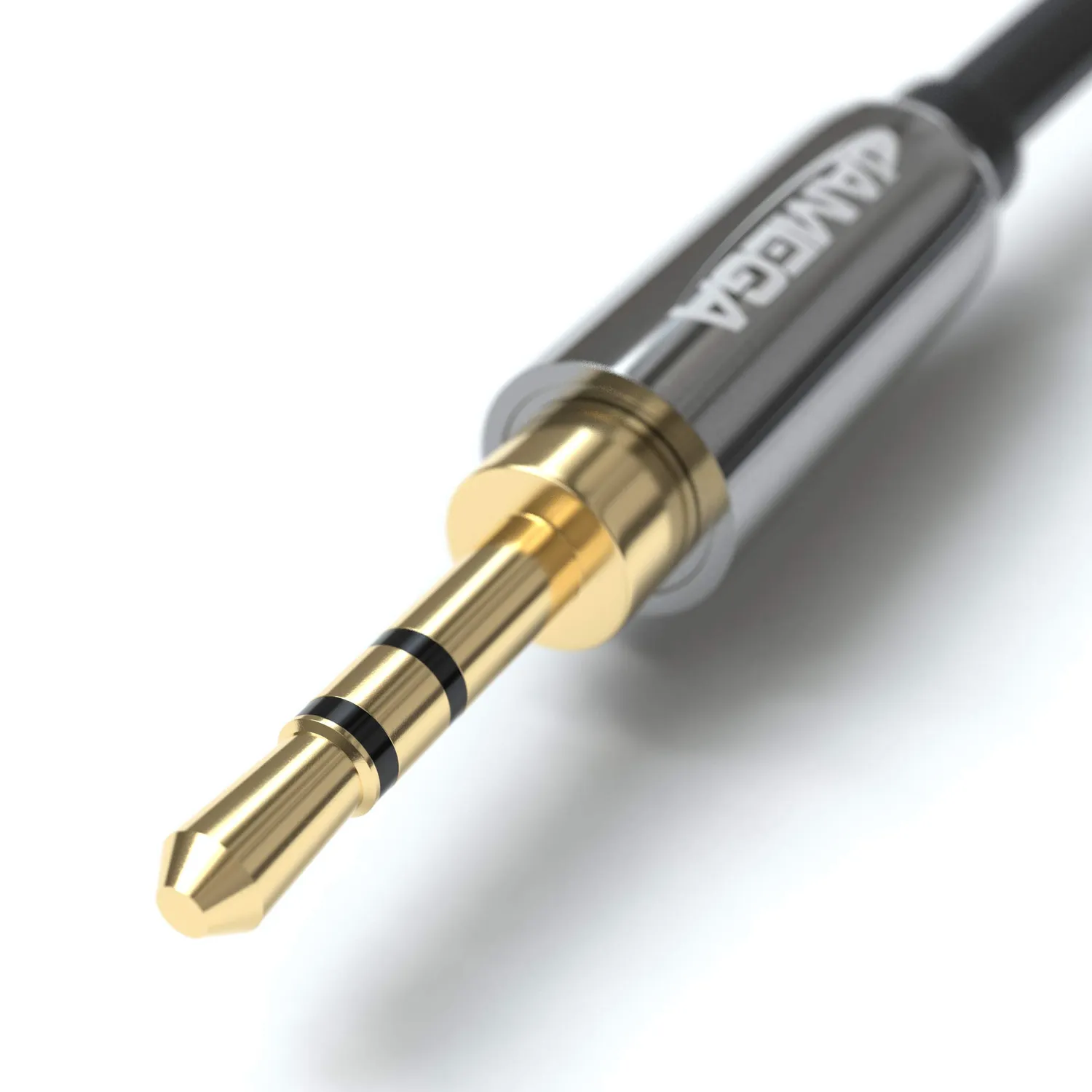Jamega Cinch auf Klinke Kabel 3,5mm 1m Stereo doppelt geschirmt