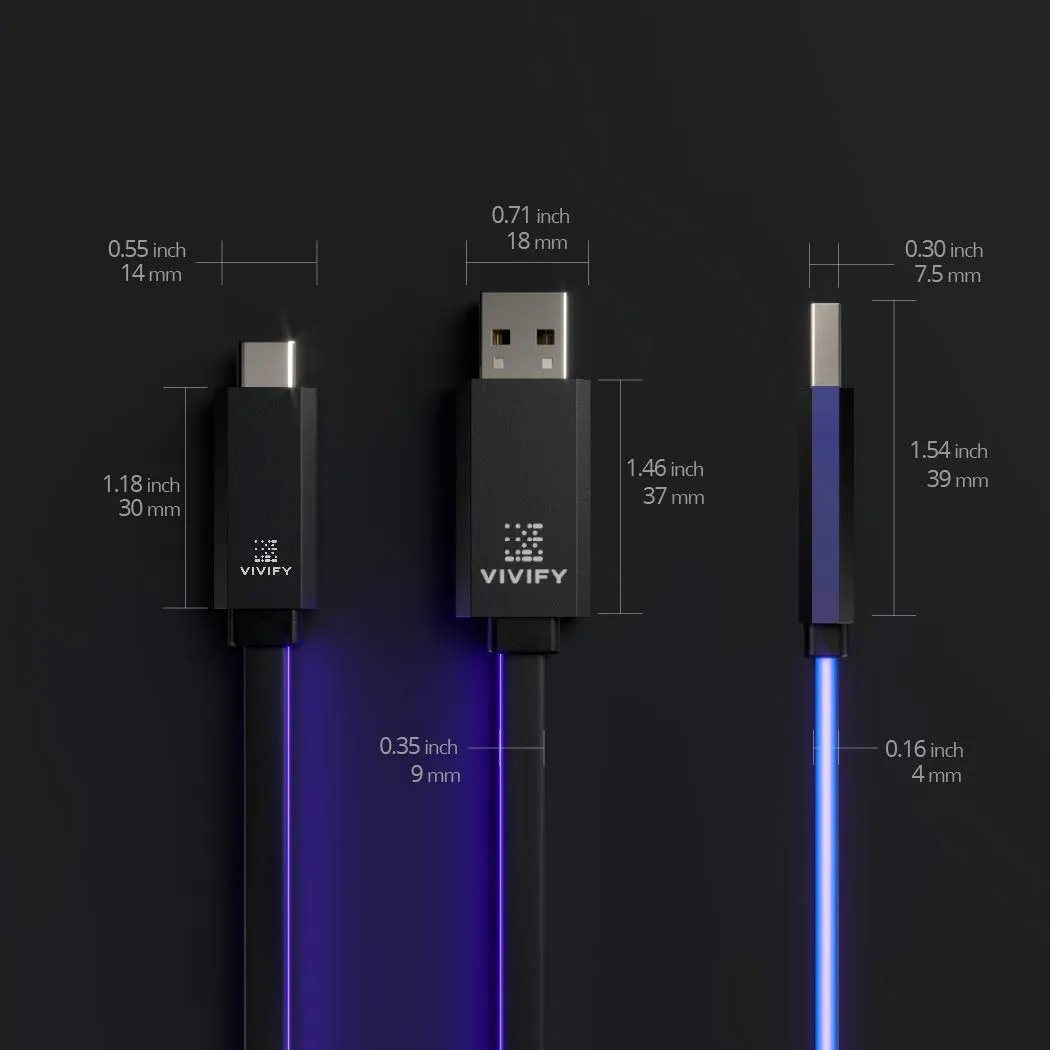 Vivify Aceso W10 USB-C Kabel 1 m rot 10 Gbit/s