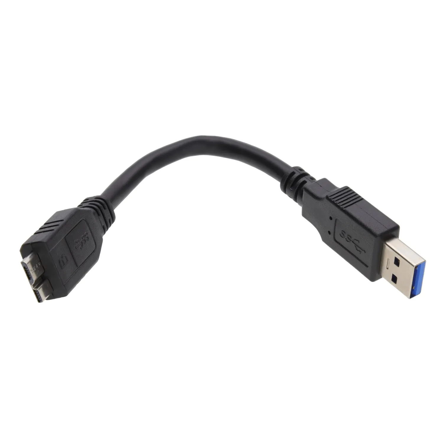 Kenable USB 3.0 Kabel A-Micro-B 0,15m Schwarz