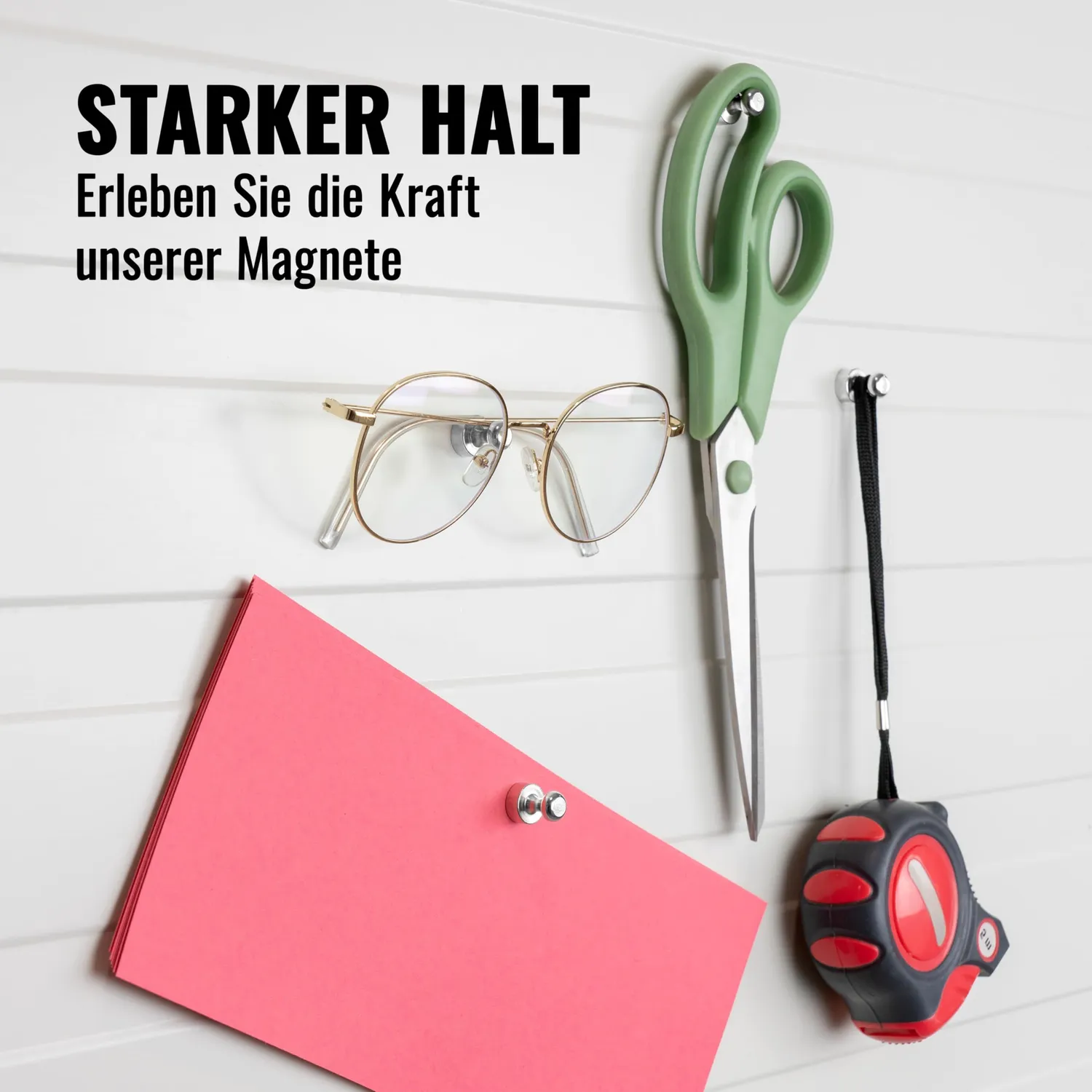 Poppstar Kegelmagnete 12x16mm silbern 18 Stück 3kg