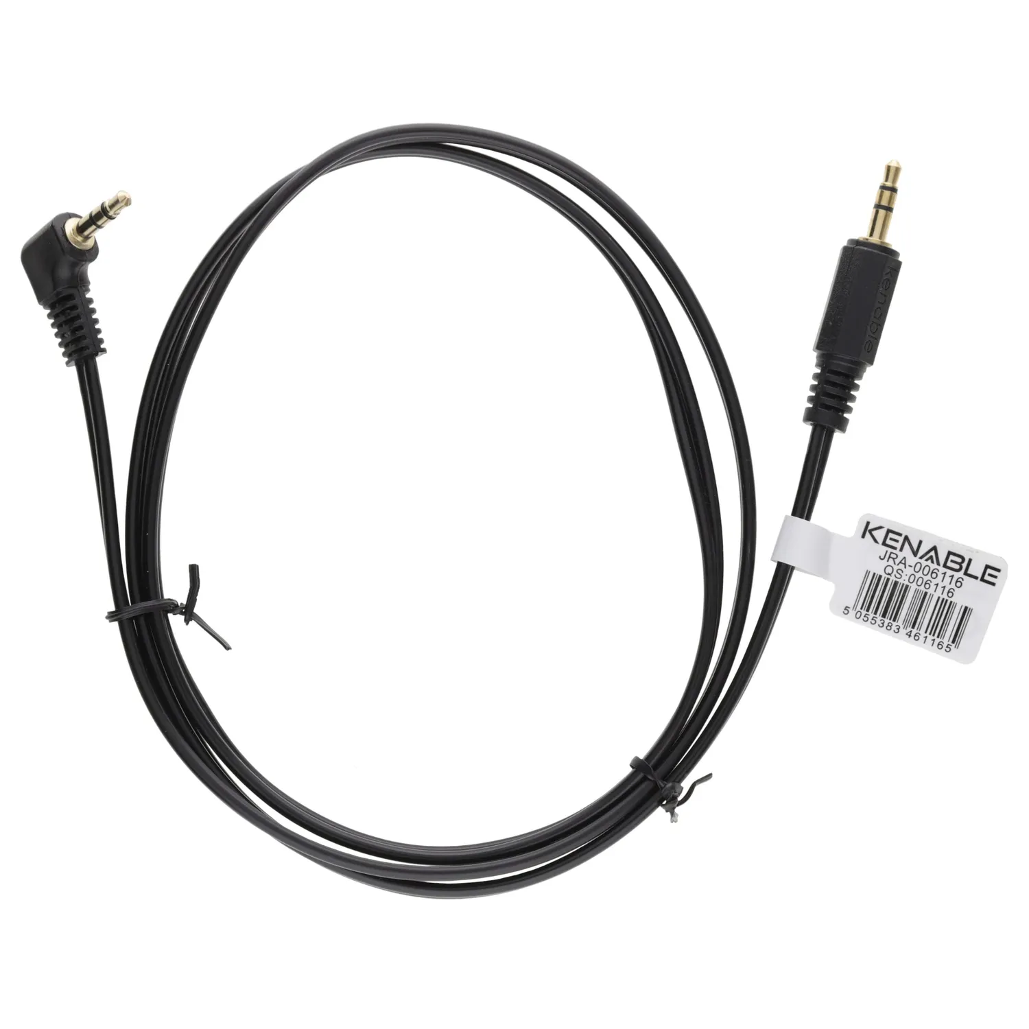 Kenable 3,5mm Klinkenkabel Winkelstecker 1m Schwarz