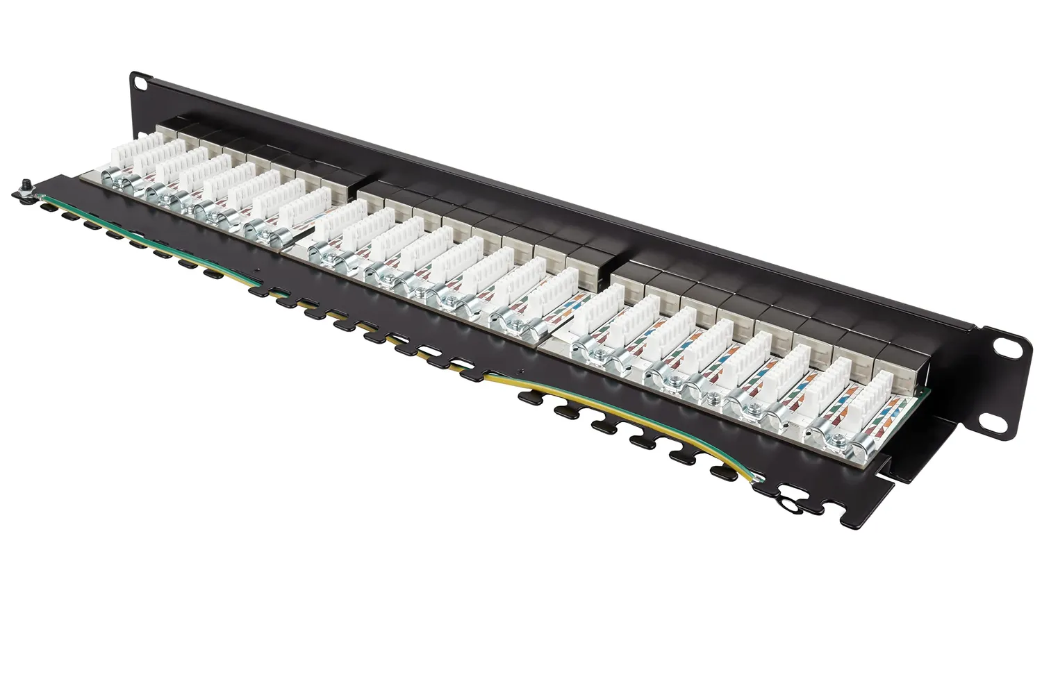 Good Connections Patchpanel 19" Cat.6A 24-Port schwarz