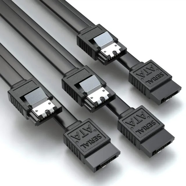 Jamega SATA III Kabel 3x 0,5m Schwarz 6 Gbit/s