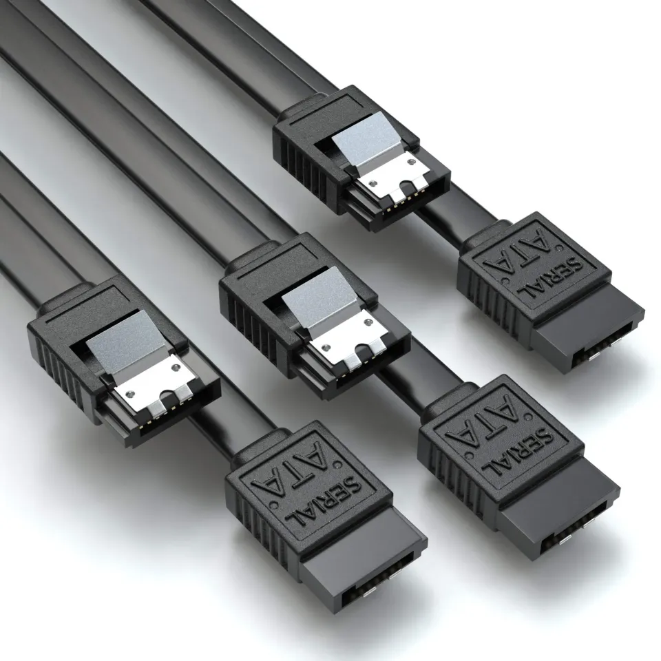 Jamega SATA III Kabel 3x 0,5m Schwarz 6 Gbit/s