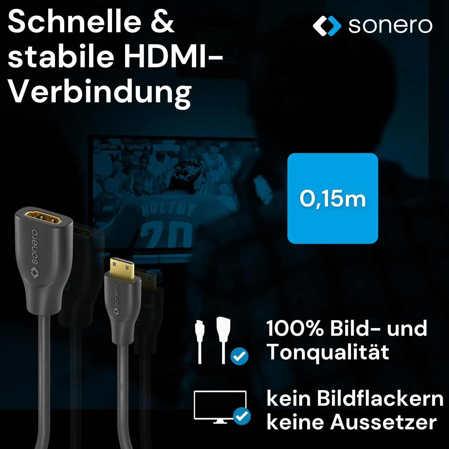 Sonero X-PHA020-0015 HDMI Adapter 0,15 m Mini HDMI C