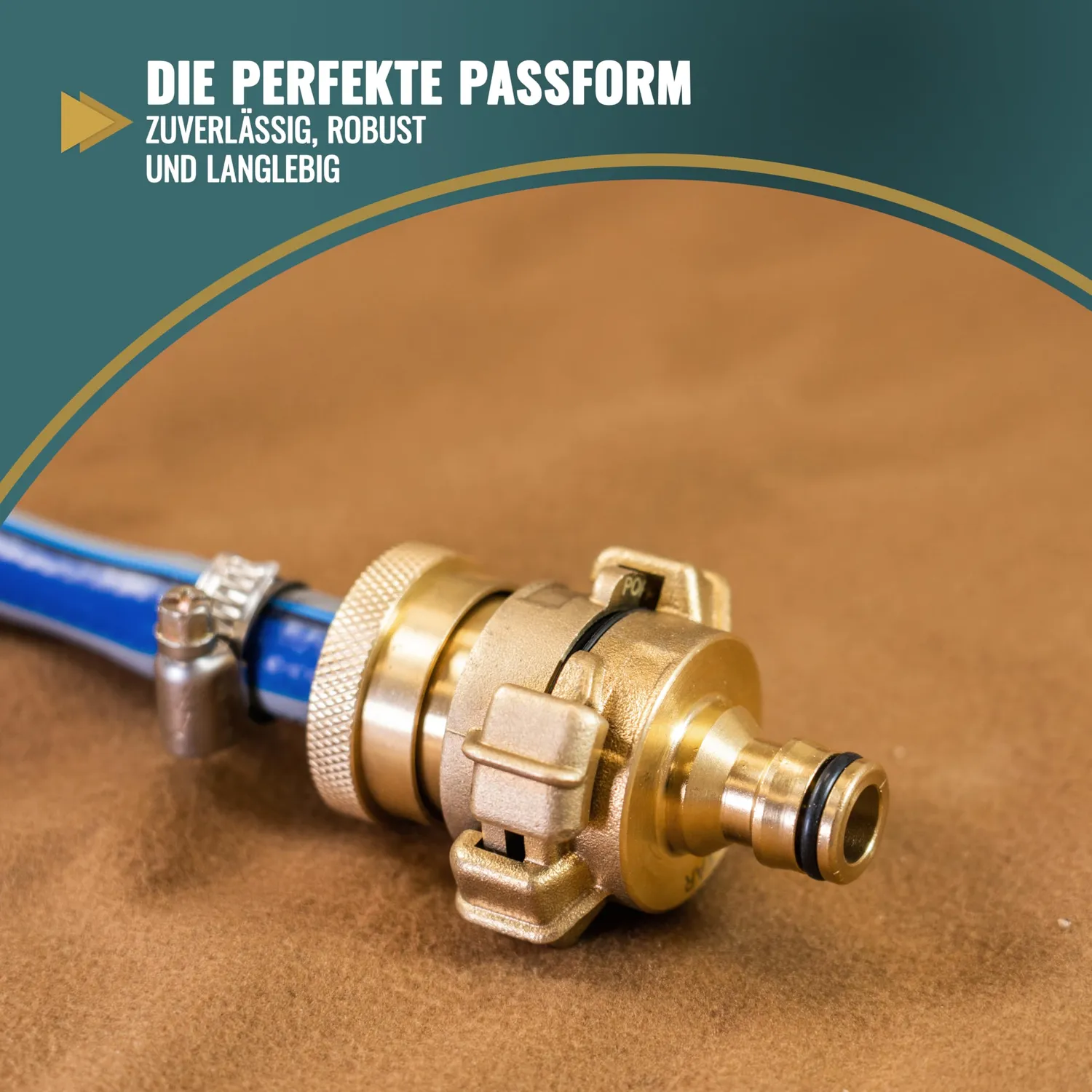 Poppstar Geka Schnellkupplung Messing 2er-Set Schlauchadapter