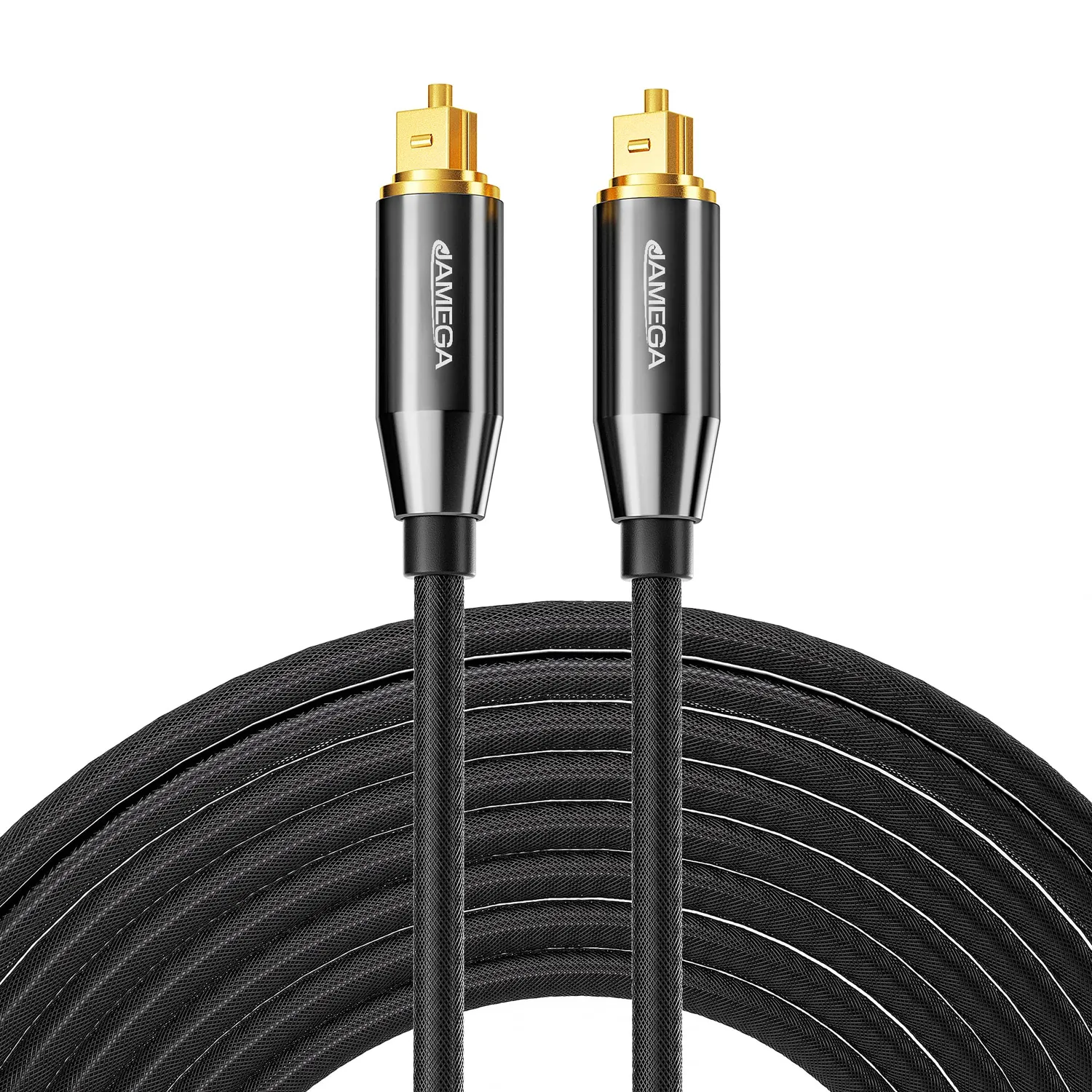 JAMEGA Toslink Optisches Kabel 3 m Nylon Soundbar