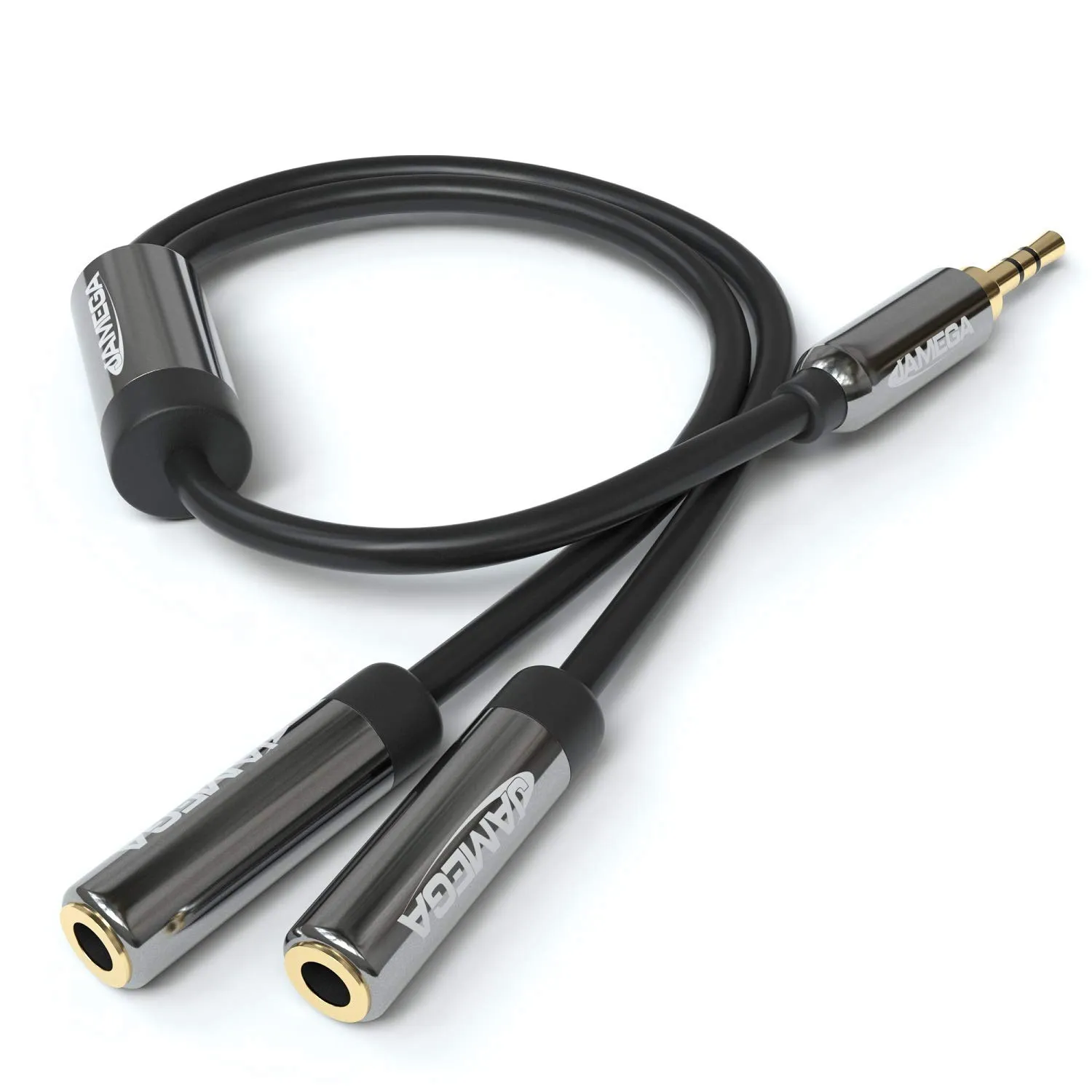 JAMEGA Headset Splitter 0,2m AUX Y-Adapter CTIA