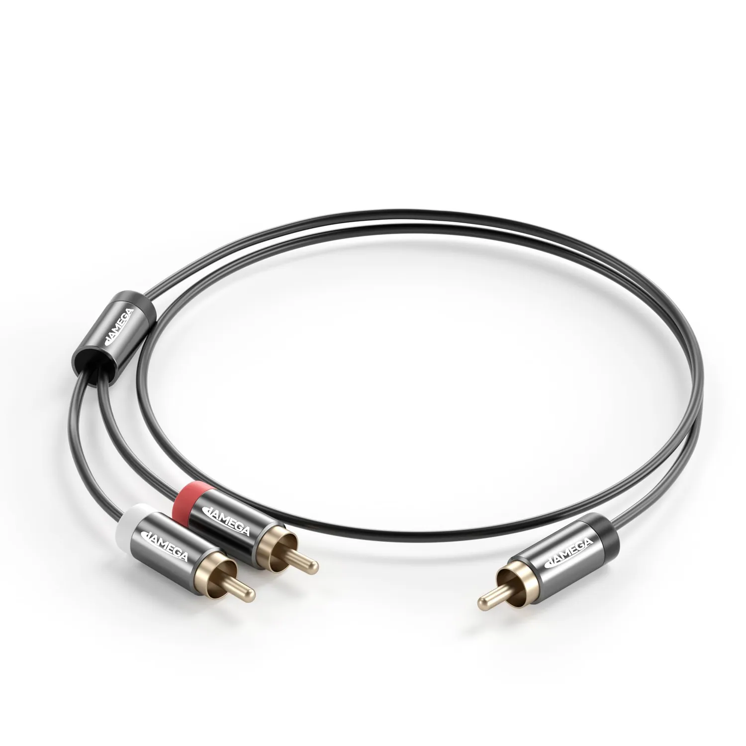 Jamega Cinch Y-Kabel 1 m Subwoofer vergoldet