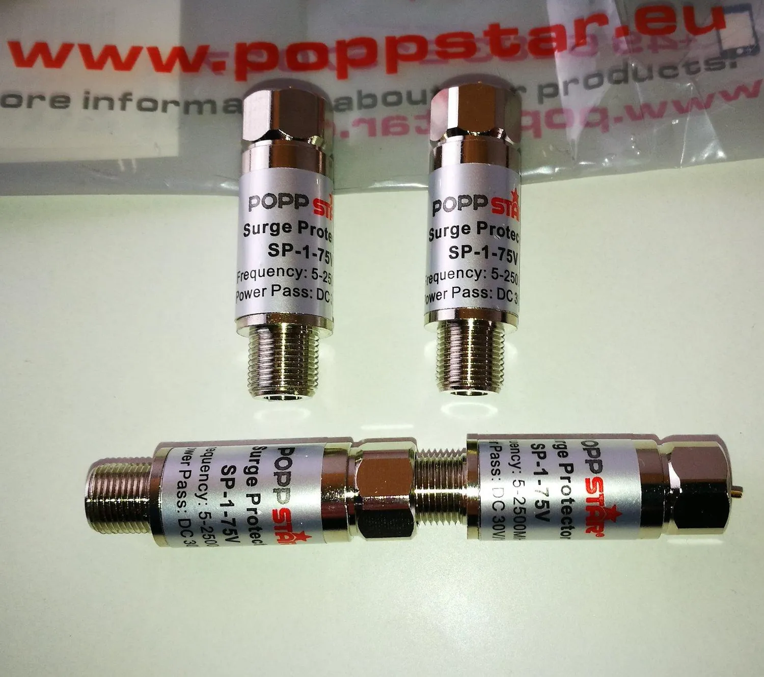 Poppstar Überspannungsschutz Sat-Adapter F 1x 2300 MHz