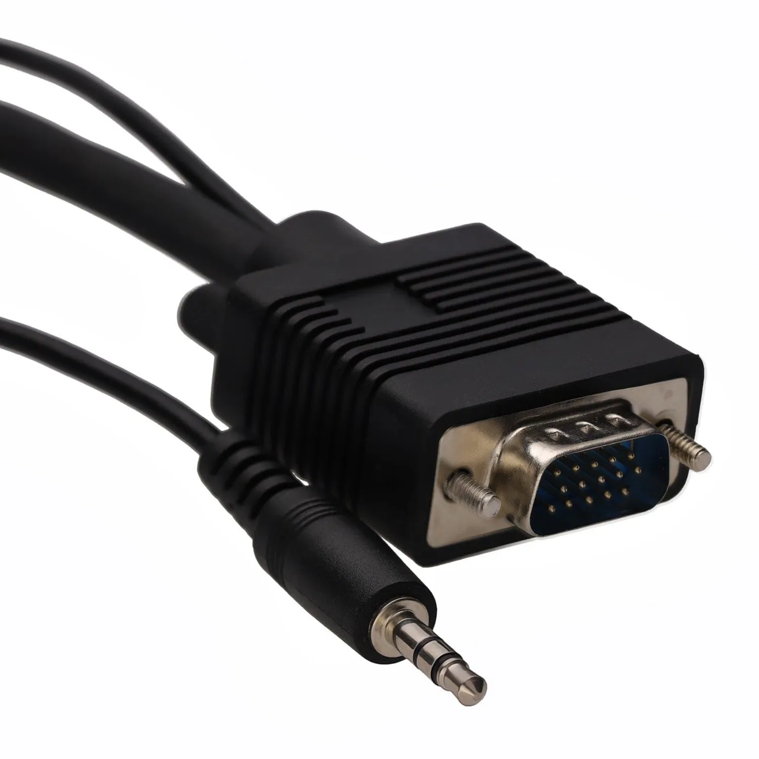 Kenable VGA Kabel mit Audio 3,5mm Klinke 3m schwarz